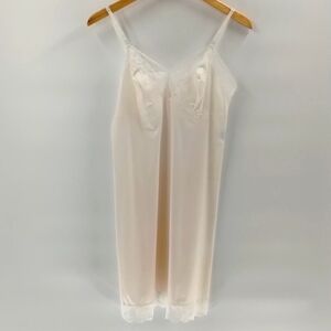 Gaymode full body dress slip cream white lace 34 12S vintage